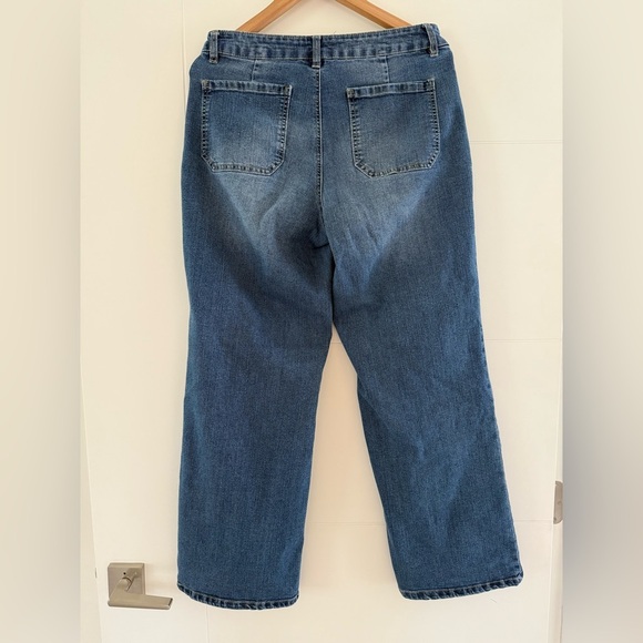 🛍️$5 SALE - D Jeans, cropped wide leg, size 10 - Picture 6 of 7